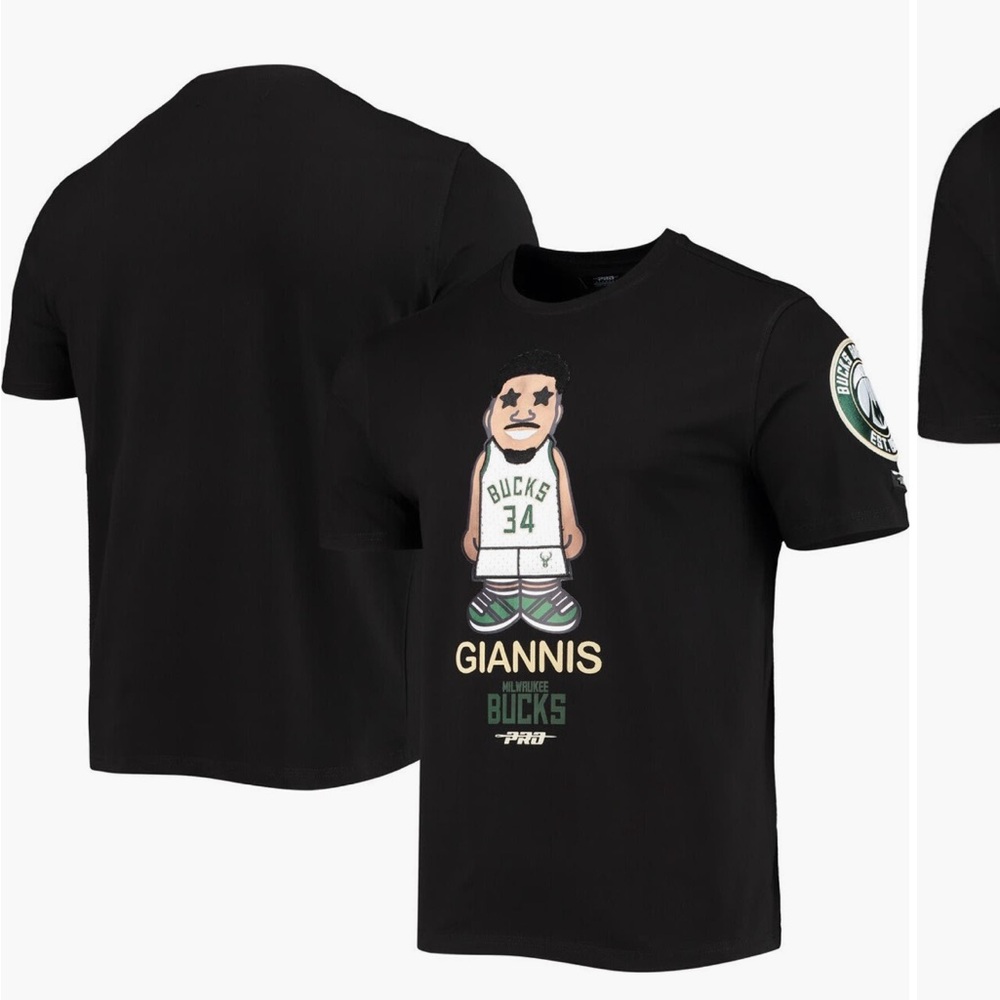 Men’s Small Pro Standard Giannis Milwaukee Buck Shirt